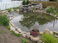 Jardin Aquatique - Comment faire un bassin extérieur au jardin - Aménager le terrassement autour d'un bassin d'eau
