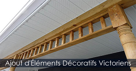 Ornements extérieurs pour Terrasses Galeries Balcons - Éléments décoratifs victoriens - Construire une terrasse ou galerie