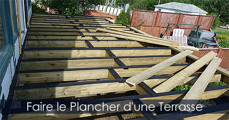 Terrasses et Balcons - Guide de construction de Terrasses en bois - Plans de Terrasses en bois - Faire le plancher d'une terrasse