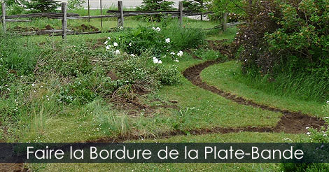 Bordure de jardin pour plate-bande - Créer un massif avec des arbustes ou des fleurs - Aménager une plate bande