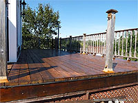 Conseils pour préerver le bois d'une terrasse - Teindre ou peindre le plancher d'une terrasse ou patio en bois - Préservation du bois de structure