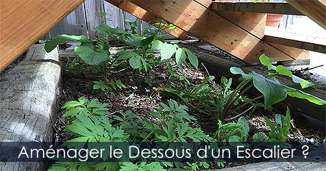 Dessous d'un Escalier - Aménager le dessous des escaliers d'une terrasse ou balcon