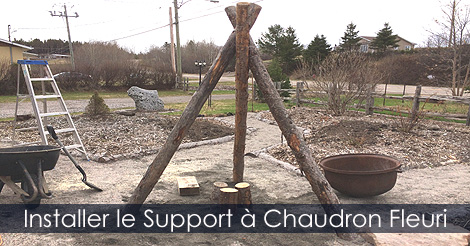 Support pour chaudron en fonte - Crémaillère