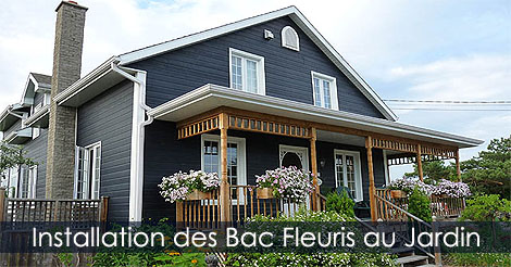 Installer les jardinières pots ou bacs de fleurs au jardin - Supports pour jardinières - Supports pour balconnières