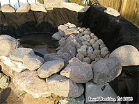 Toile de bassin pour cascade de jardin - Comment construire une cascde de jardin en pierre - Cascade préformée et pompe pour cascade de jardin