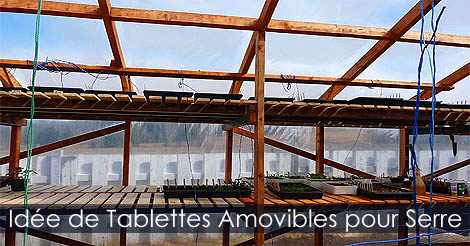 Serre de Jardin - Fabriquer des tablettes amovibles pour serre - Fabrication de table de plantation pour serre