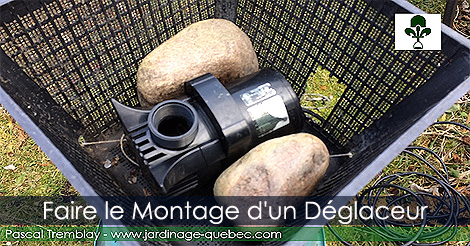 Déglaceur pour bassin de jardin - Montage du déglaceur 