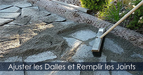 Remplir les Joints des Pavés ou Dalles en Pierre