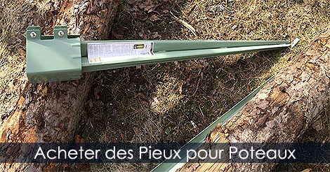 Poteaux de clôture - Comment installer et solidifier renforcer des poteaux de clôture - Pieux ancrages pour clôtures