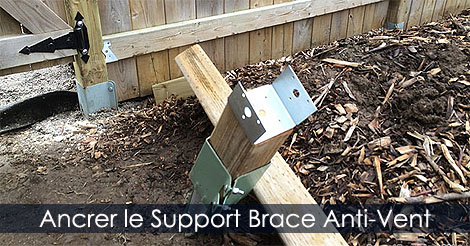 Idée de brace pour poteaux de clôture en bois - Étapes de construction d'une clôture de jardin en bois