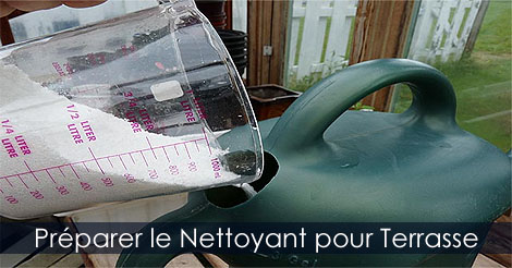 Nettoyer une Terrasse Balcon Patio en Bois - Nettoyant pour Bois Traité