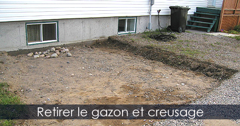 Creusage Plate-bande