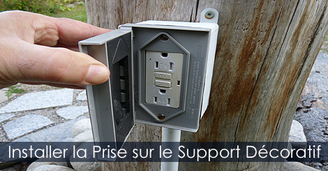 Électricité Extérieure - Installer la Prise Électrique Étanche