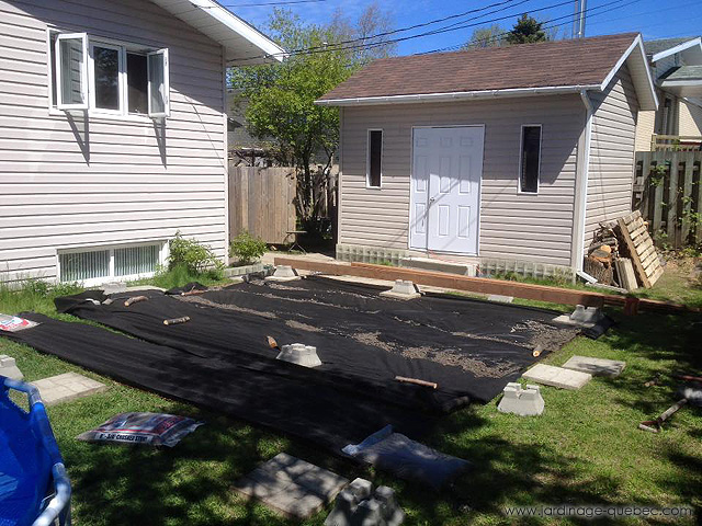 Comment construire un patio au sol
