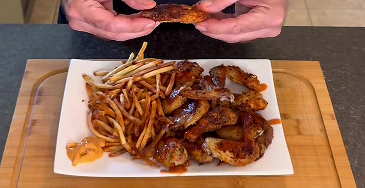 Recette d'Ailes de poulet croustillantes au four