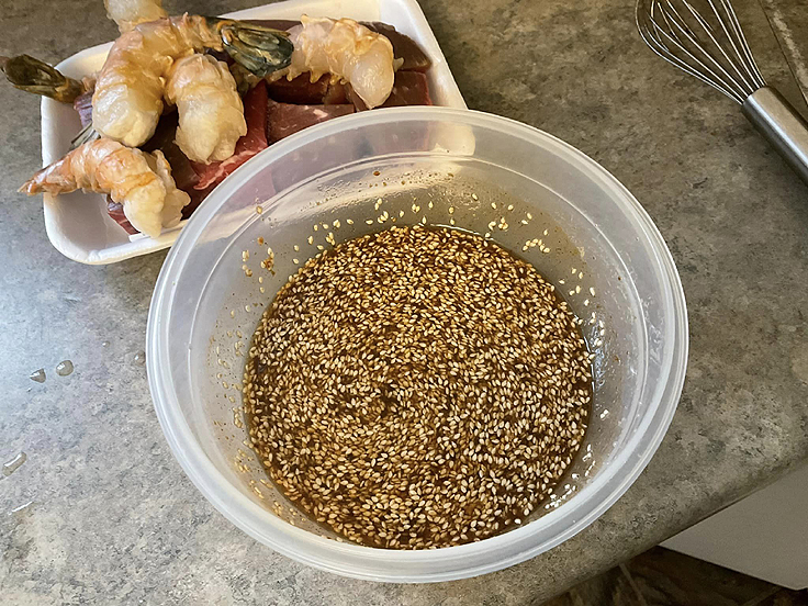 Brochettes de poulet porc ou boeuf à la chinoise