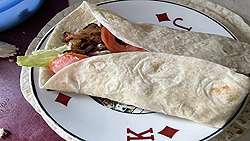 Wrap au poulet et bacon
