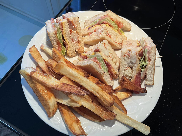 Recette de Club sandwich au homard