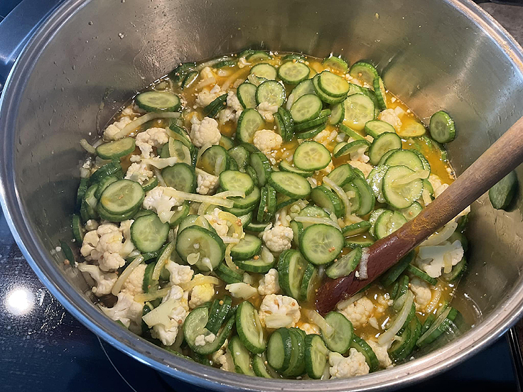 Recette de Cornichons bread and butter