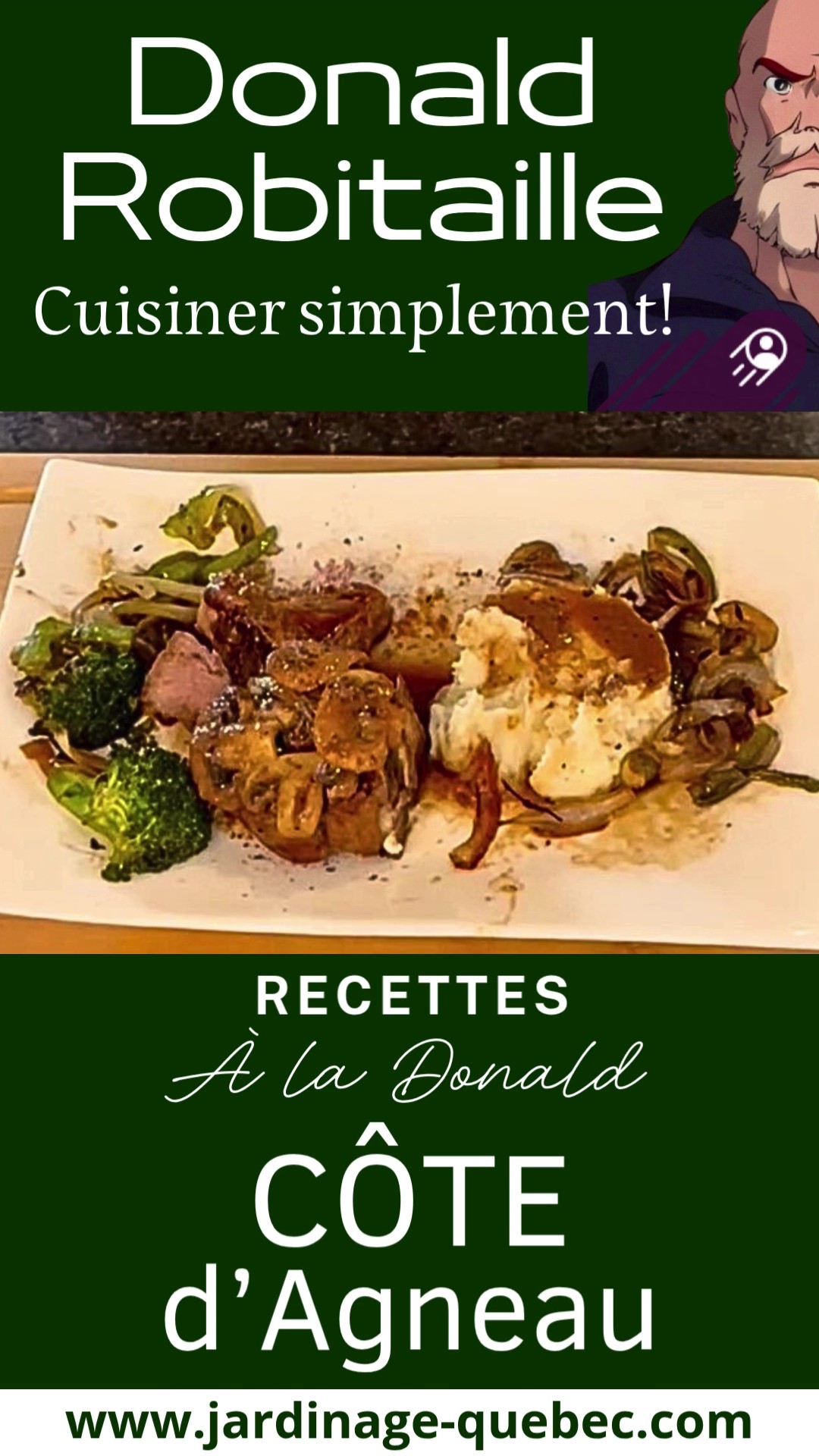 Côtelettes d’agneau à la poêle et au four