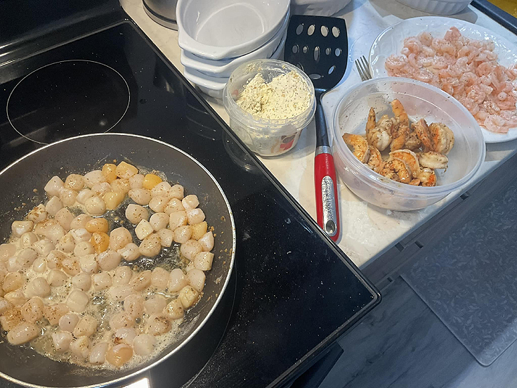 Crêpes aux fruits de mer