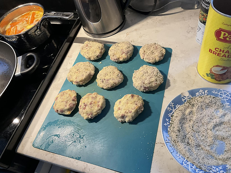 Recette de Croquettes de jambon et pommes de terre