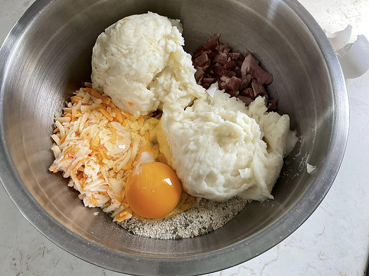 Croquettes de jambon et pommes de terre