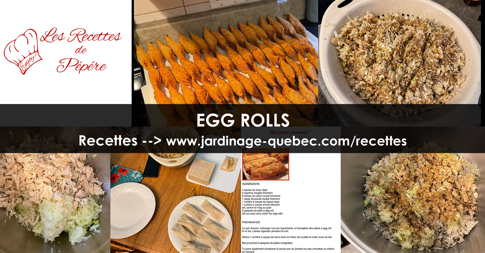 Egg Rolls Recettes de Pépére