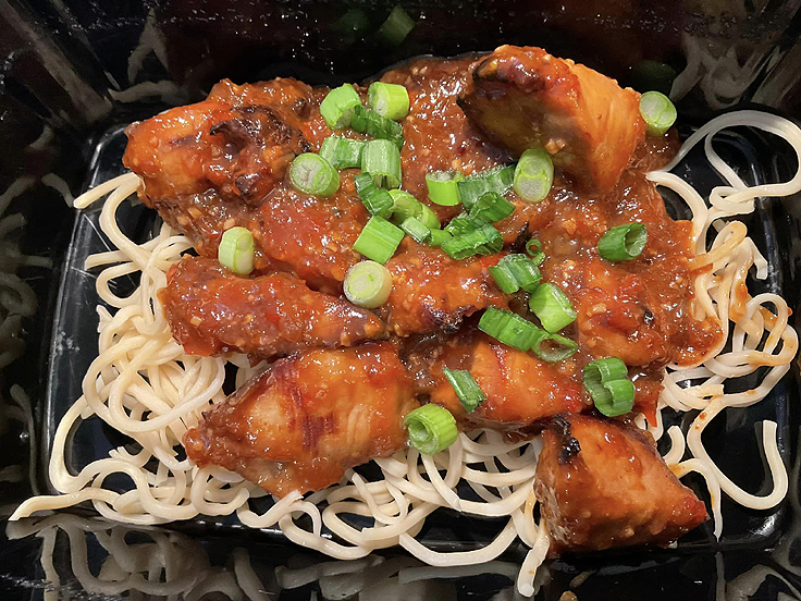 Flanc de porc dans friteuse à air