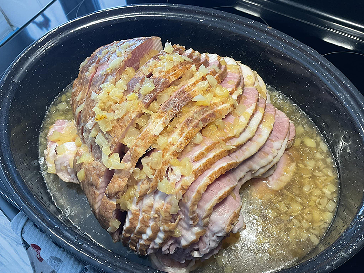 Jambon à la bière et sirop d'érable