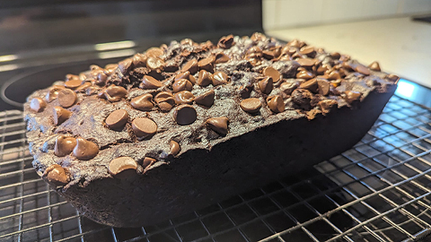 Pain aux bananes et chocolat