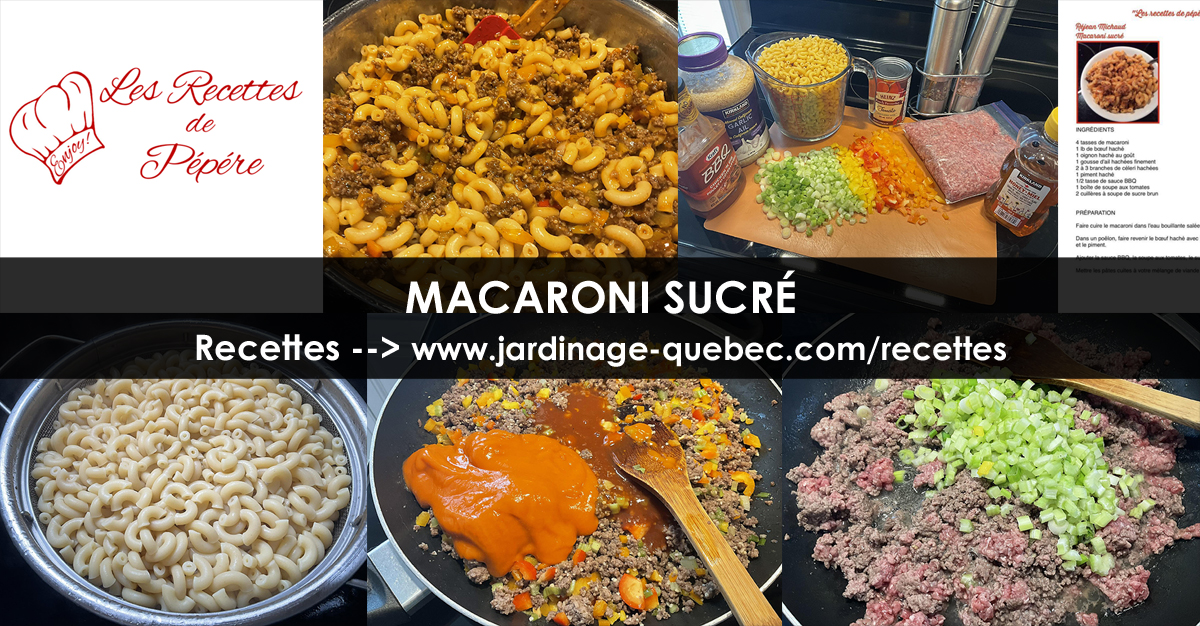 Macaroni sucré