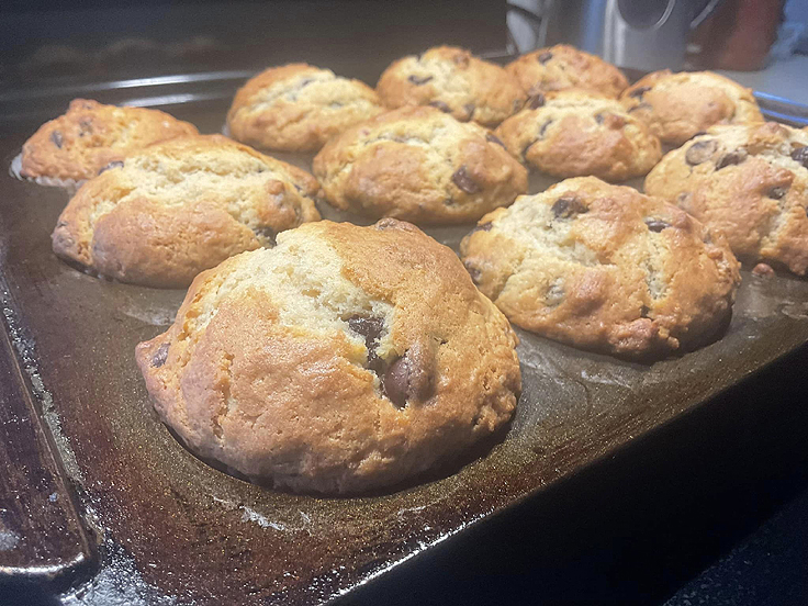Recette de Muffins aux pépites de chocolat