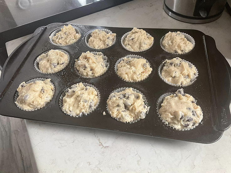 Muffins aux pépites de chocolat