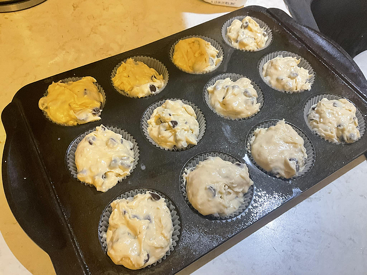 Muffins aux pépites de chocolat