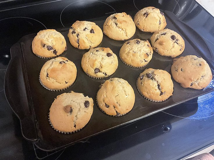 Muffins aux pépites de chocolat