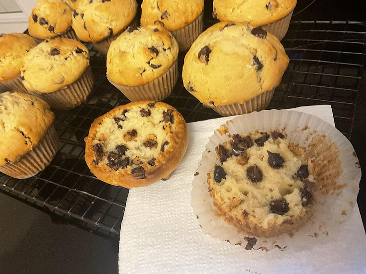 Muffins aux pépites de chocolat