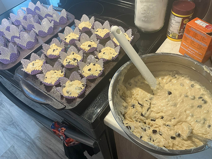 Muffins aux pépites de chocolat