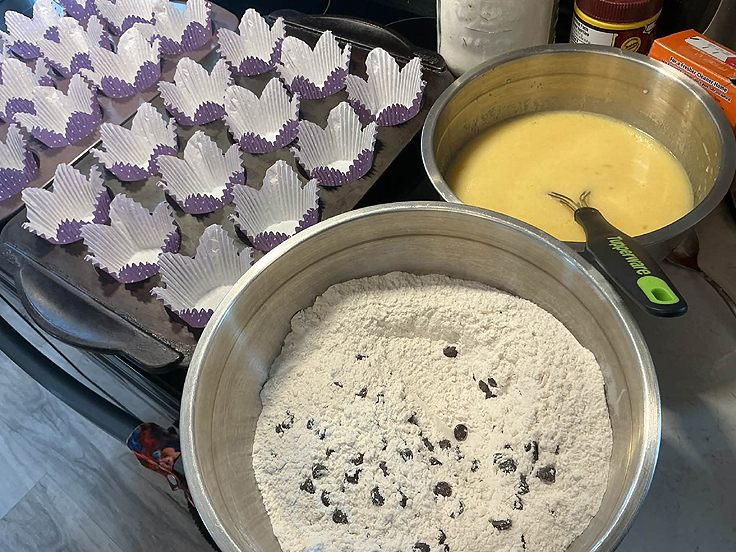 Muffins aux pépites de chocolat