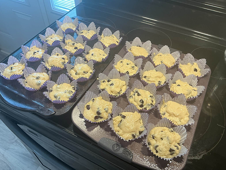 Muffins aux pépites de chocolat