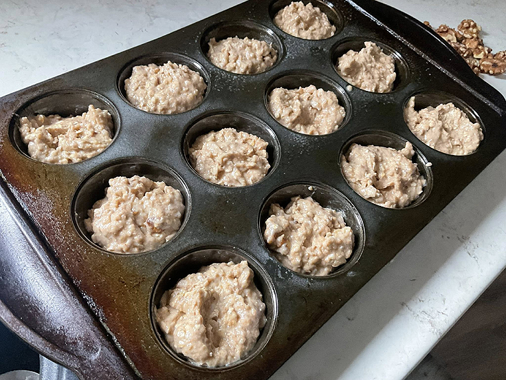 Muffins aux bananes et à l’érable