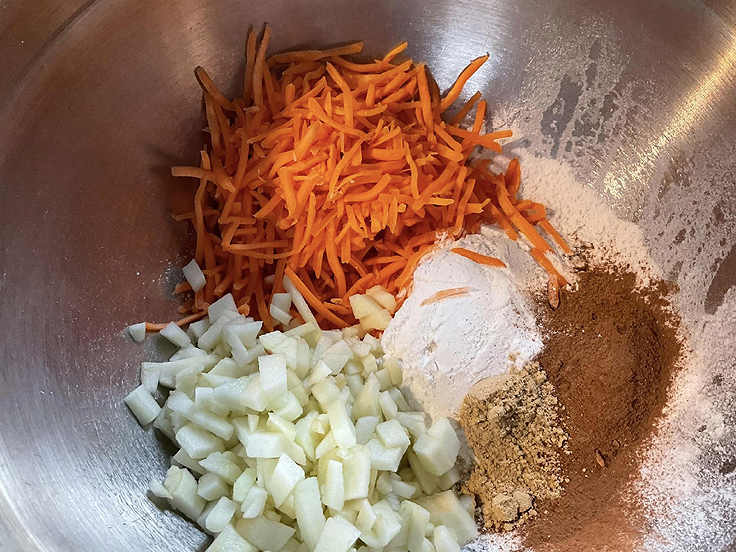 Pain aux pommes et carottes