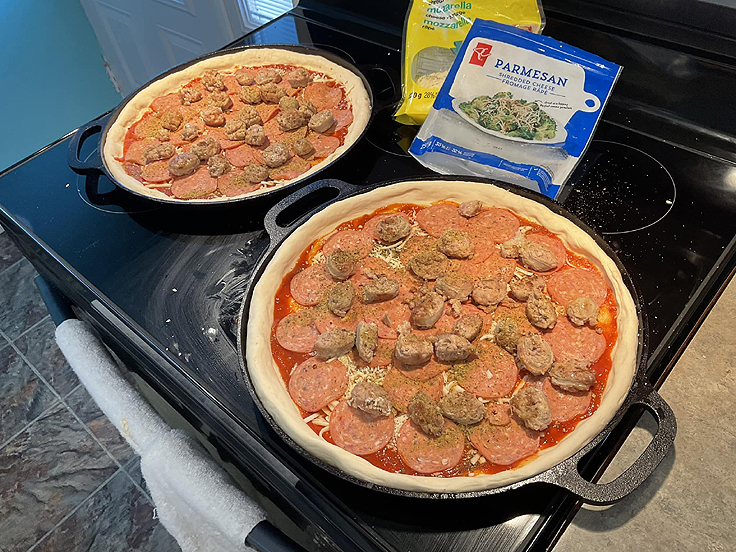 Recette de Pizza à plat profond