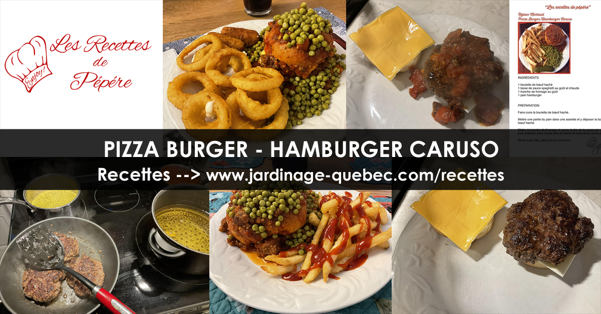 Pizza burger / Hamburger caruso