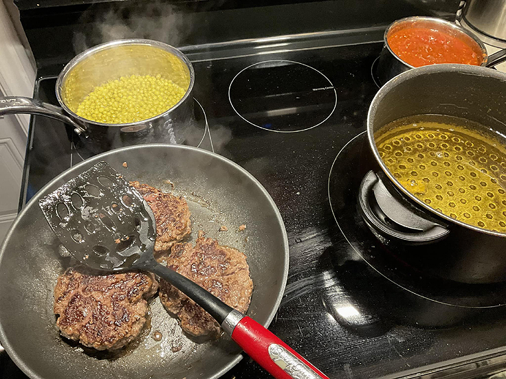 Pizza burger / Hamburger caruso