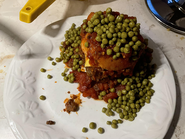 Pizza burger / Hamburger caruso