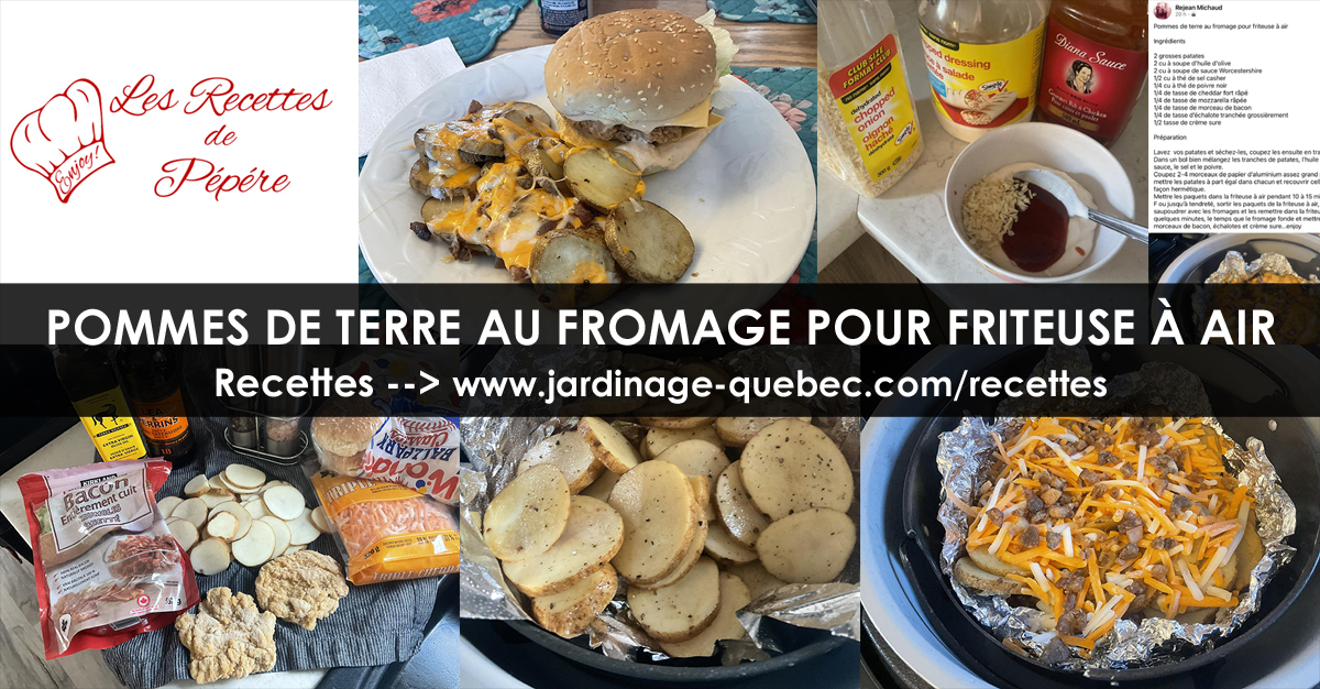 Pommes de Terre au Fromage Air Fryer – Recette Facile au Bacon et Cheddar Croustillant
