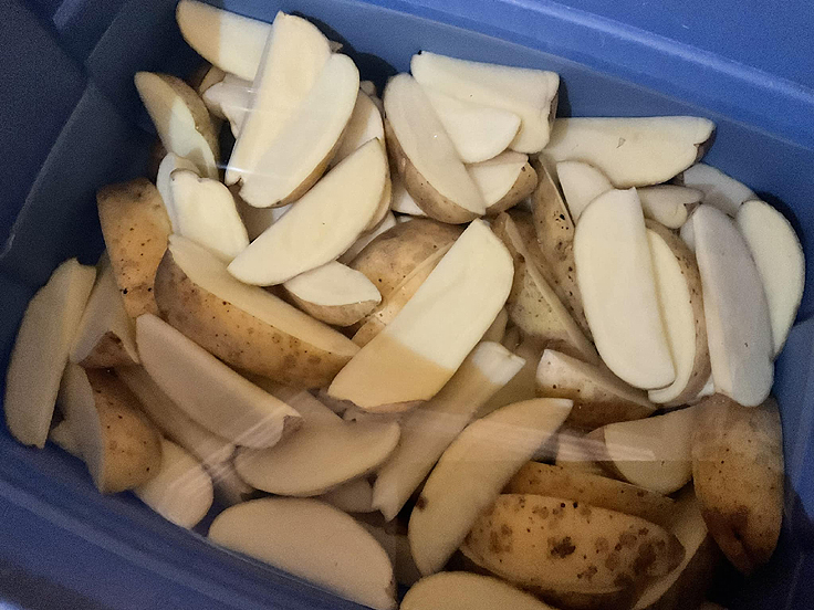 Pommes de terre parmesan et ail