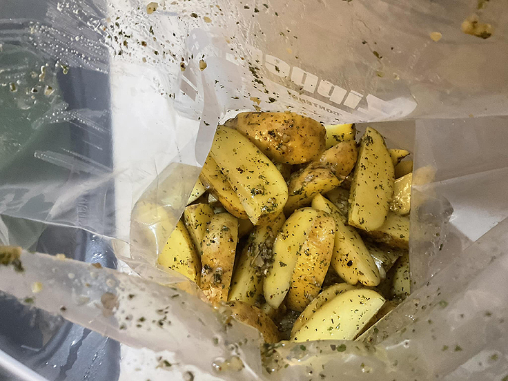 Pommes de terre parmesan et ail