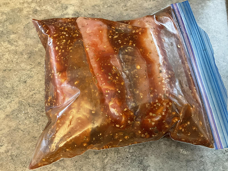 Porc au miel et à l’ail